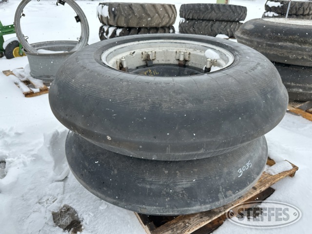 (2) 11.25-28 rib tires